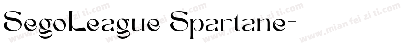 SegoLeague Spartane字体转换